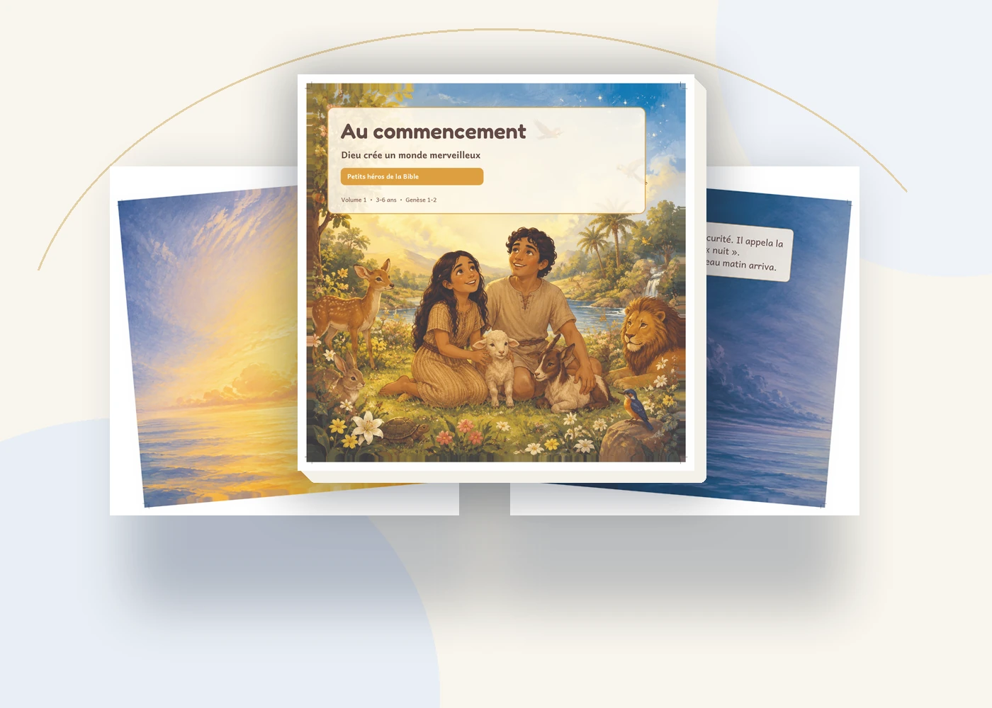 Couverture de présentation du livre Au commencement